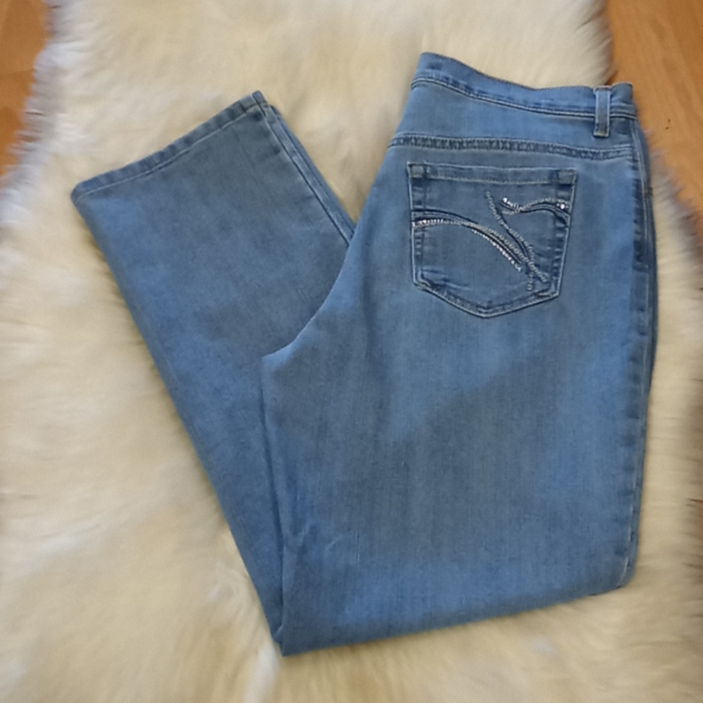 Gloria Vanderbilt Blue Bling Amanda Jeans